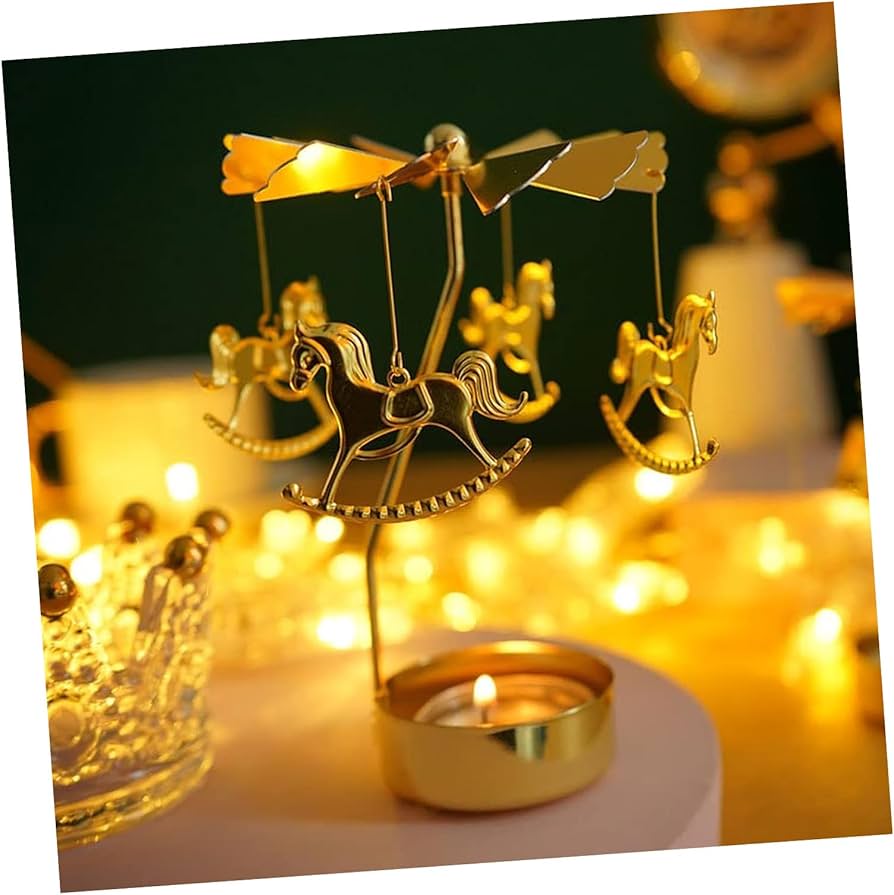 Amazon.co.jp: キャンドルホルダー 回転 金属製 ロータリーキャンドル