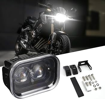 Amazon | OPPBUY 4インチ LED ヘッドライト クールホワイト オートバイ