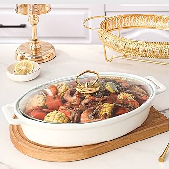 Amazon | チェーフィングディッシュ 保温器 陶器製サーバー&フード