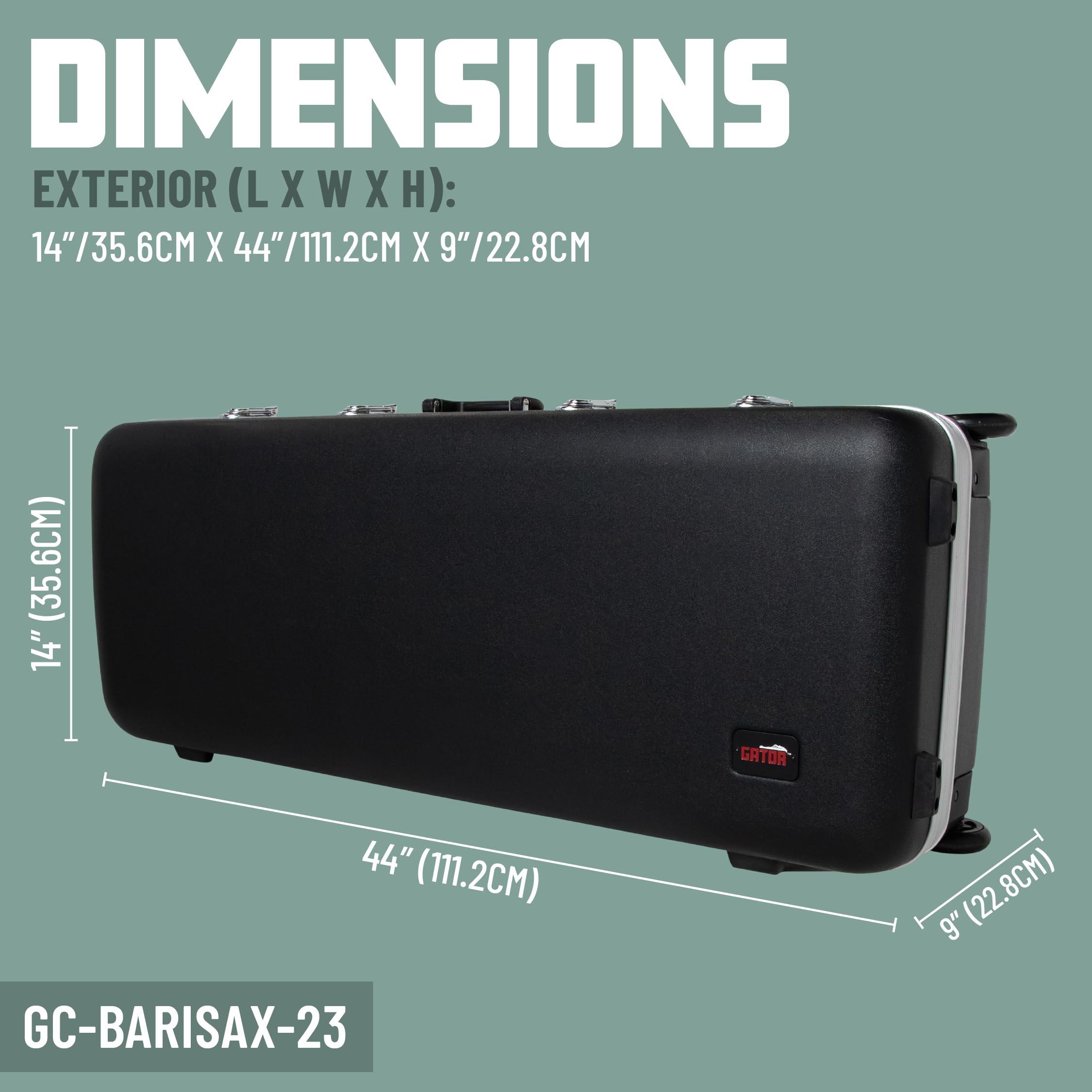 Amazon | Gator Cases バリトンサックスケース (GC-BARISAX-23) | 木