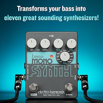 Amazon.com: Electro-Harmonix Bass Mono Synth Bass Synthesizer