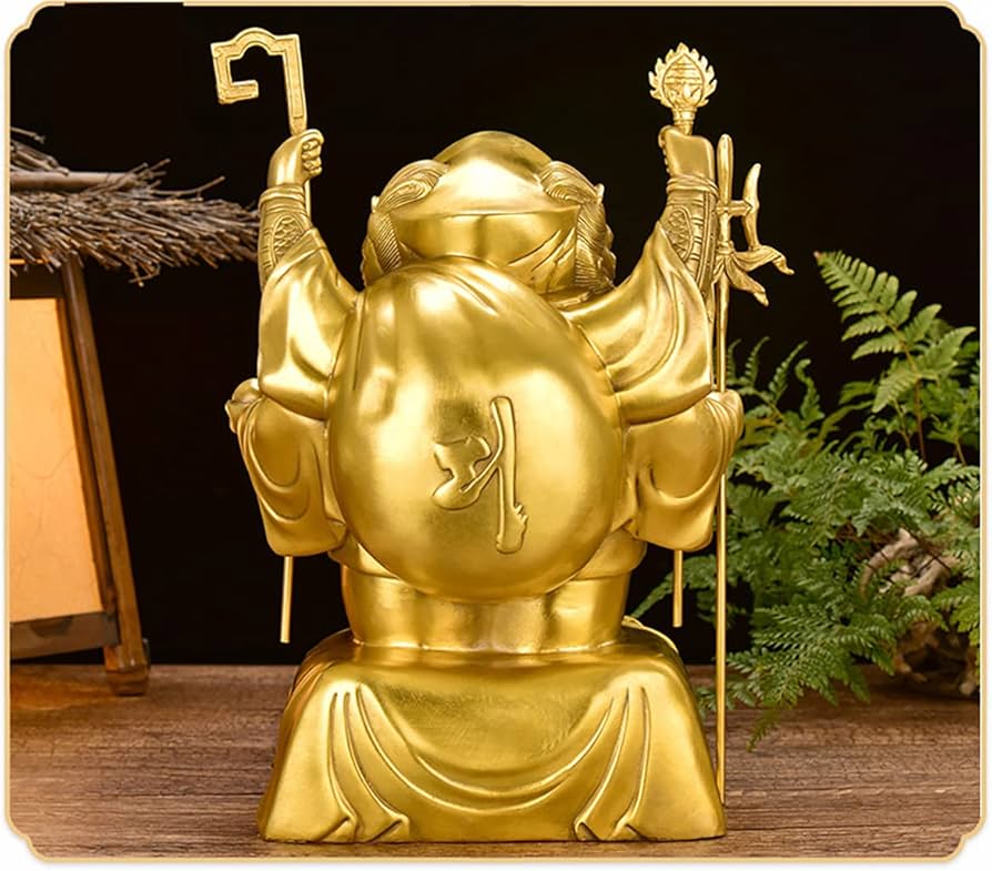 Amazon｜AYD 『豊臣秀吉の三面大黒天』三面大黒天 銅製金メッキ 秀吉公