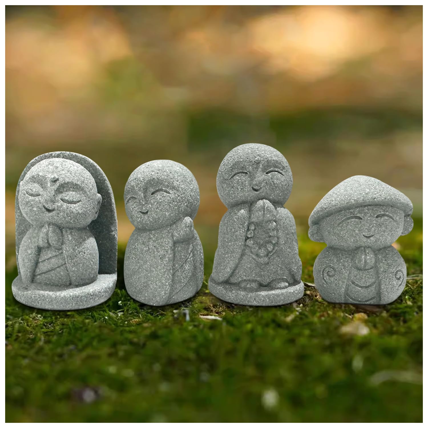 Amazon.co.jp: YUYAKESHI お地蔵さん 癒し 置物 お地蔵様 僧侶 地蔵