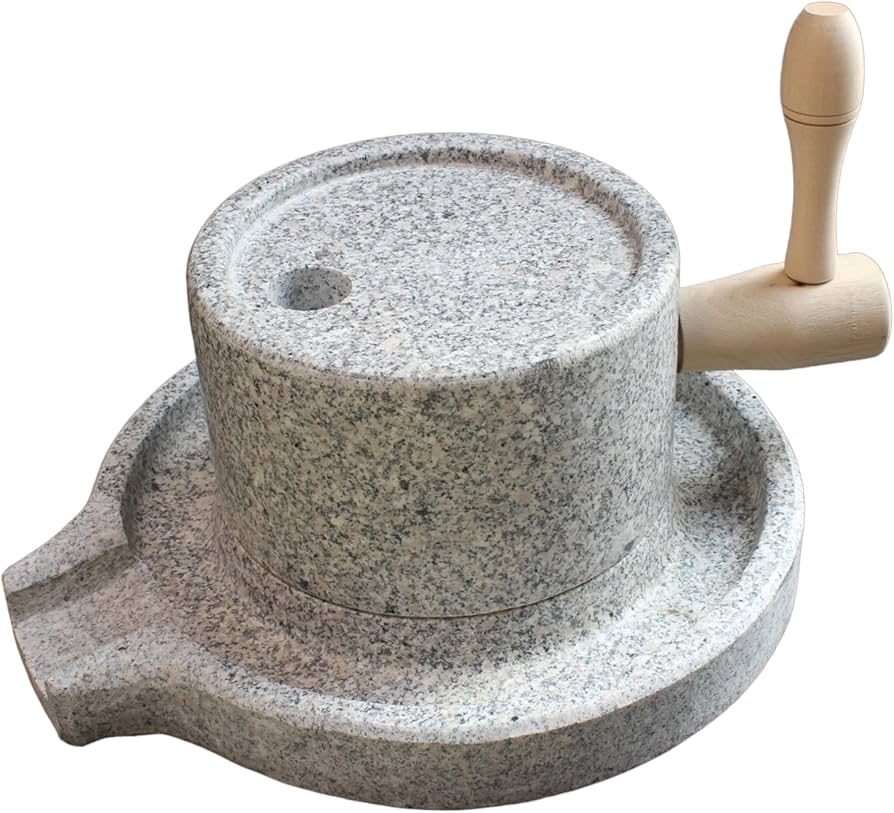 Amazon｜石臼 ひき臼 御影石 16型 10.5kg ブランドロゴ入りオリジナル