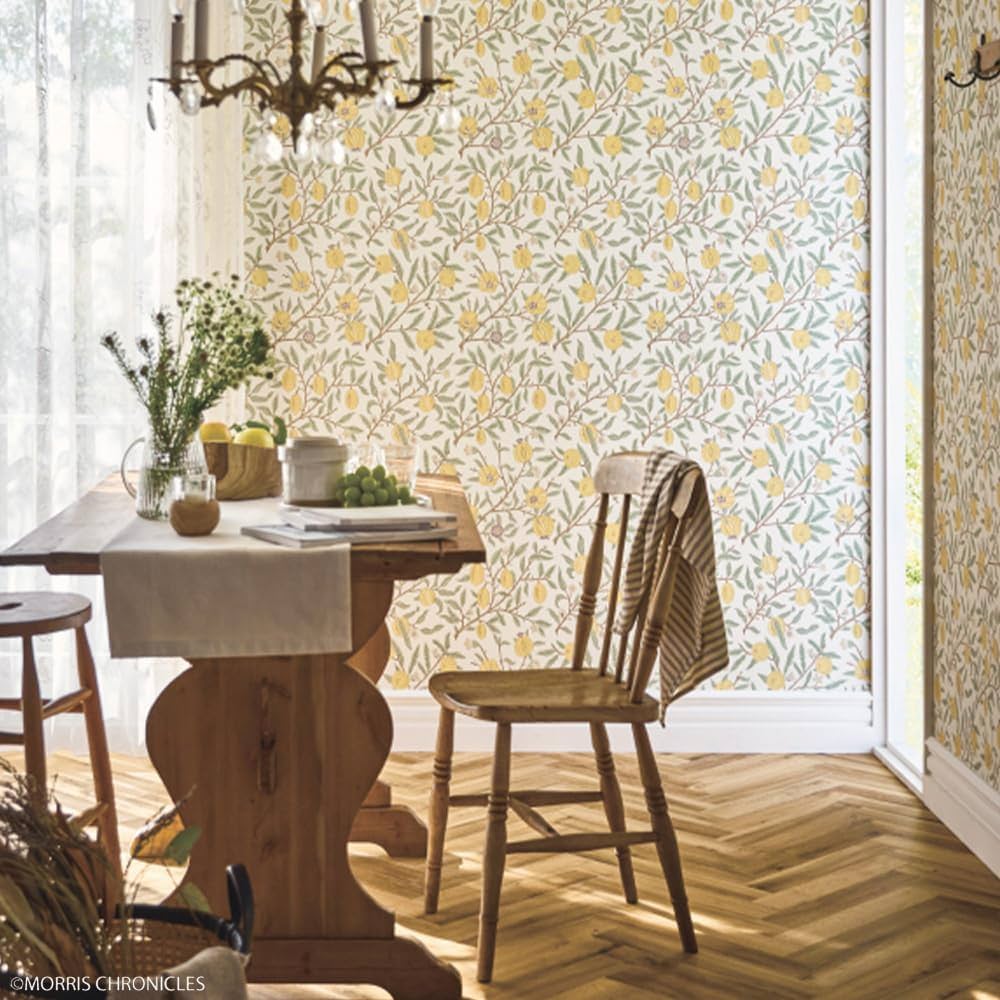 Amazon | 壁紙屋本舗 のり付き 壁紙 ウィリアムモリス クロス