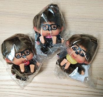 Amazon.co.jp: 顔デカ モンチッチ 座り メガネ 香港限定 3体セット