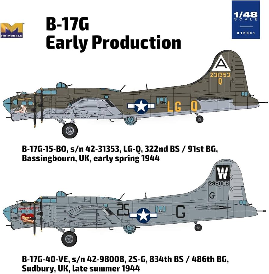 Amazon | HKモデルズ HKモデル 1/48 B-17G フライングフォートレス