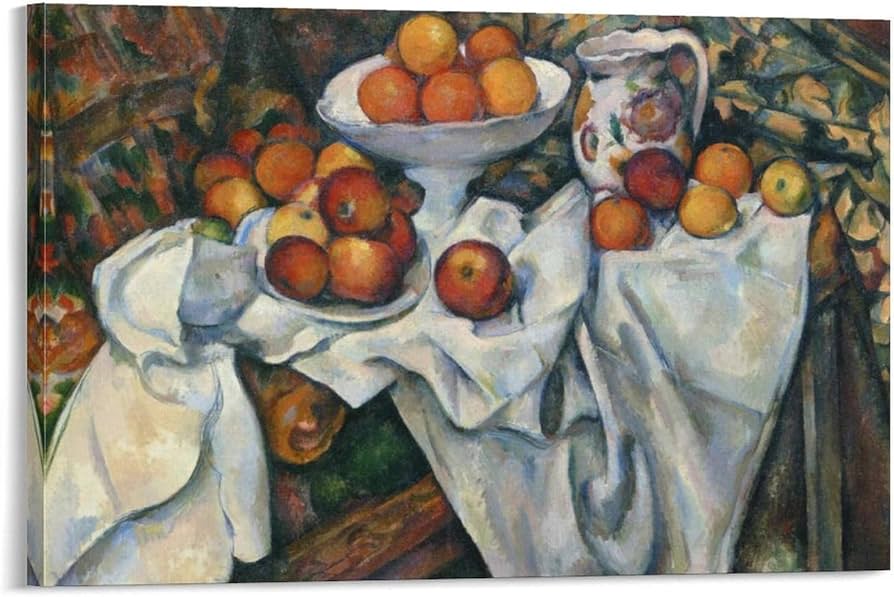 Amazon.co.jp: Paul Cézanneポール・セザンヌ《リンゴとオレンジのある