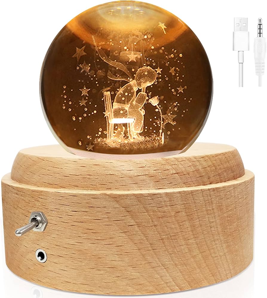 Amazon | 【正規品】オルゴール クリスマスプレゼント クリスタル