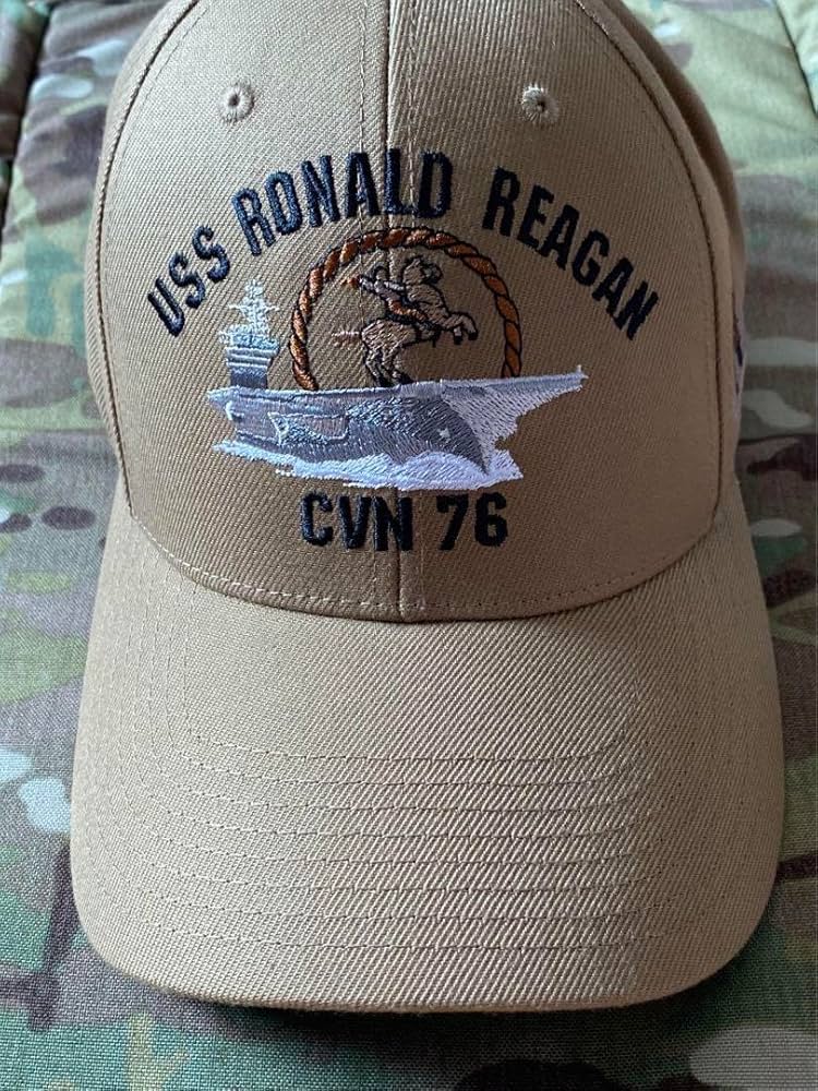 Amazon | 米海軍 USS (CVN-76) 原子力空母ロナルドレーガン キャップ
