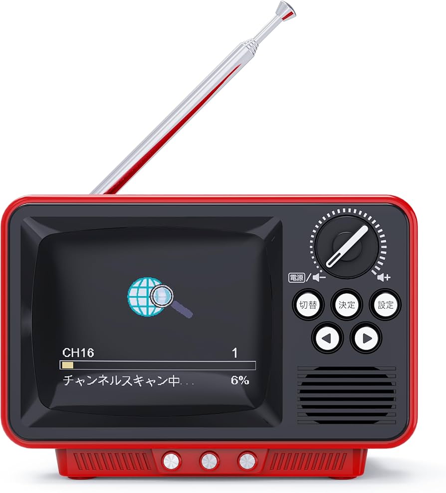 Amazon | WINTECH(ウィンテック)【レトロデザインワンセグテレビ】 TVR