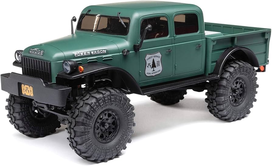Amazon.com: Axial RC Truck SCX24 40's 4 Door Dodge Power Wagon