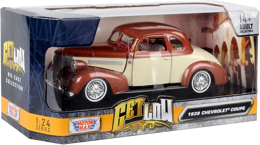 Amazon.com: Motormax 1939 Chevrolet Coupe Lowrider 1:24 Diecast