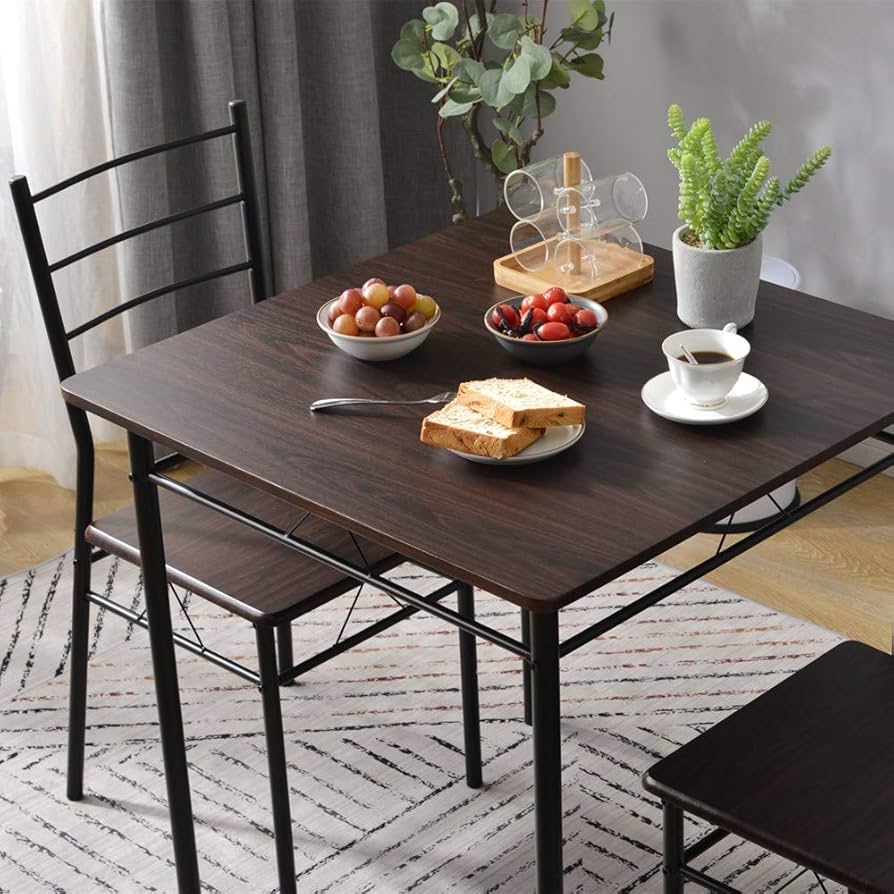 Amazon｜ダイニングテーブル ダイニングセット2人用 ダイニング3点