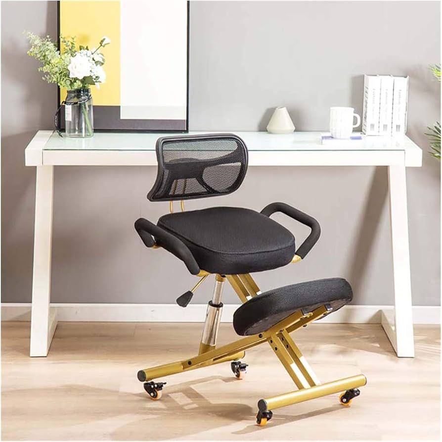 Amazon｜姿勢矯正 パイプ椅子 人間工学 ニーリングチェア バランス