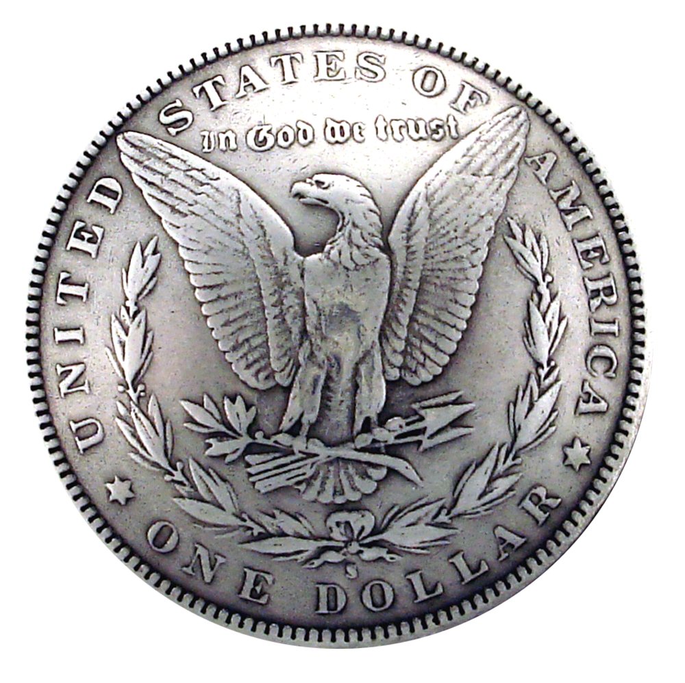 Amazon.co.jp: モルガンコンチョ レプリカ 1ドル硬貨 ワシ 通常ネジ