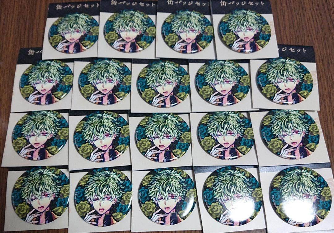 あくねこ悪魔執事と黒い猫カワカミハナマル缶バッジ