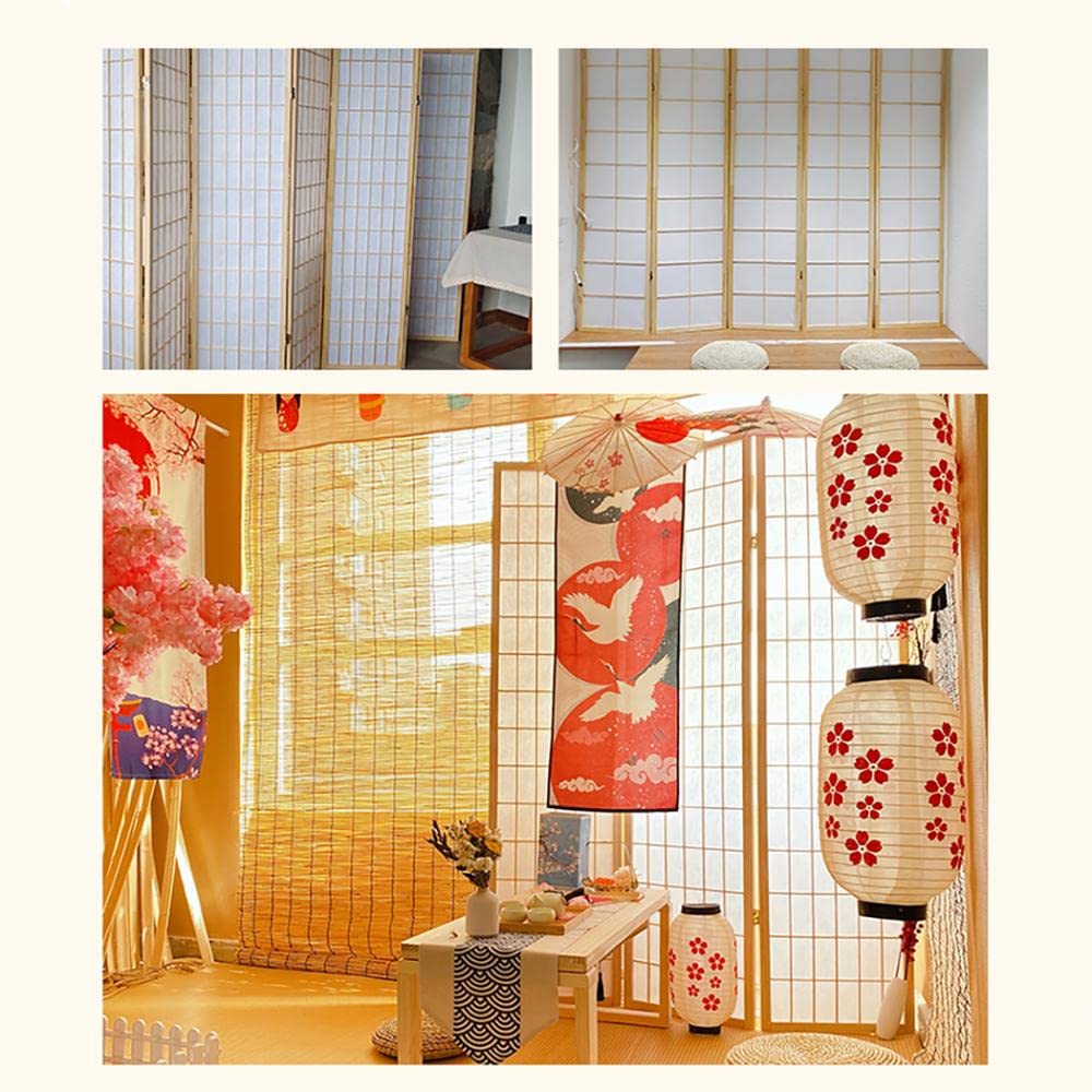 Amazon｜CenxnuHa パーテーション 間仕切り 和風衝立 4連 折りたたみ