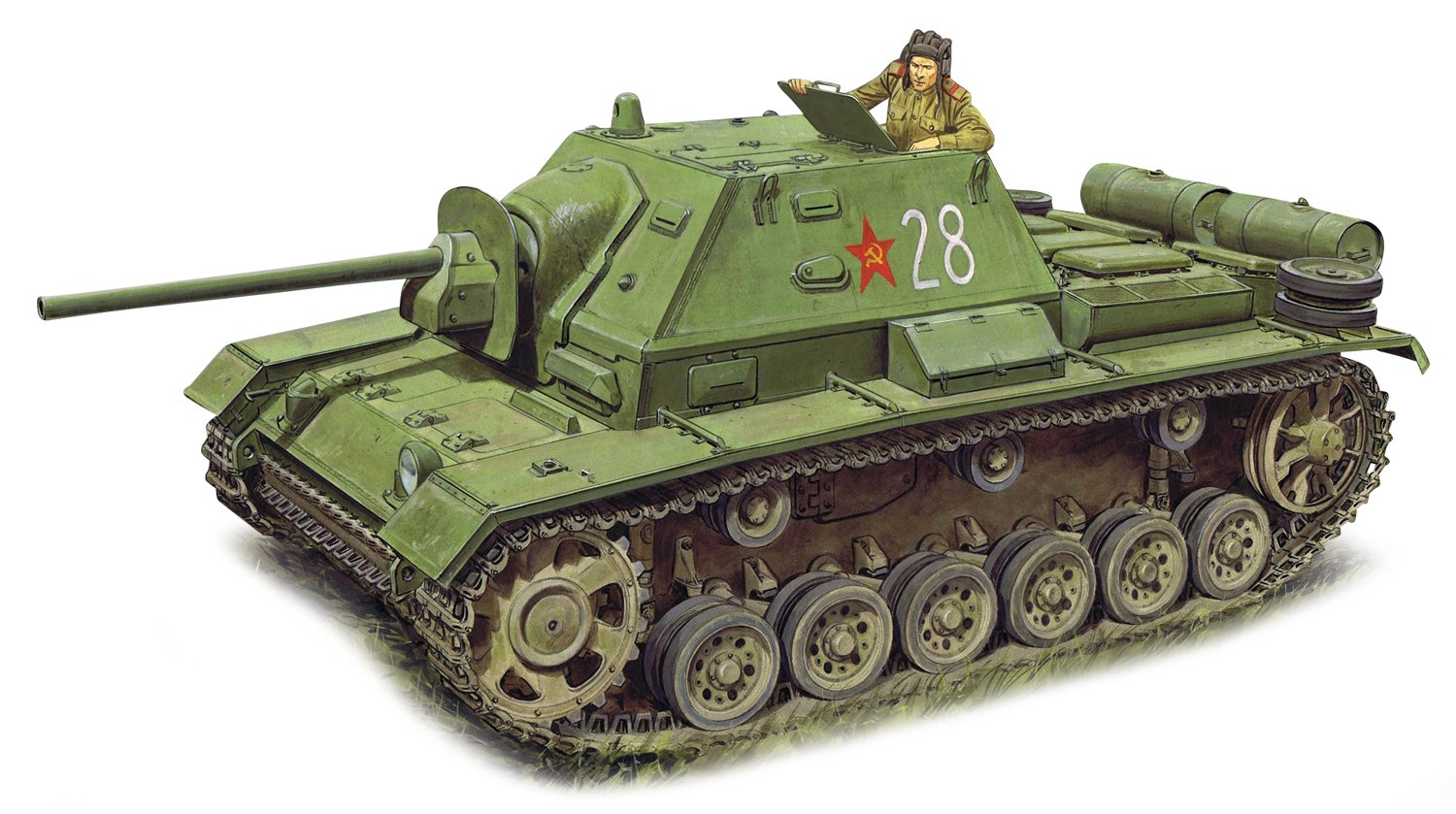Amazon | プラッツ 1/35 第二次世界大戦 ソビエト SU-76i 対戦車自走砲