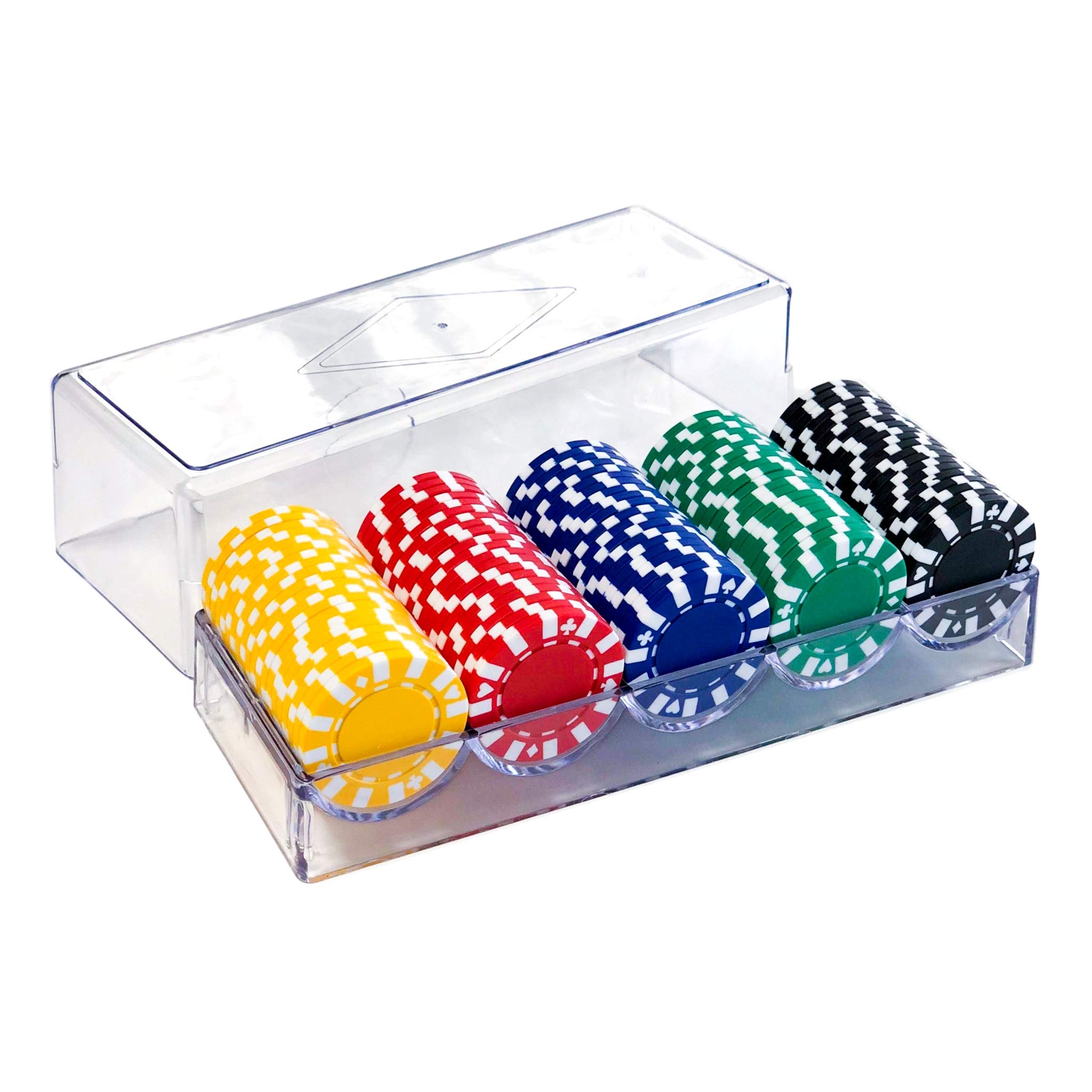 Amazon | 【ヨロズラボ】 ポーカーチップ 100枚セット プロ仕様 5色