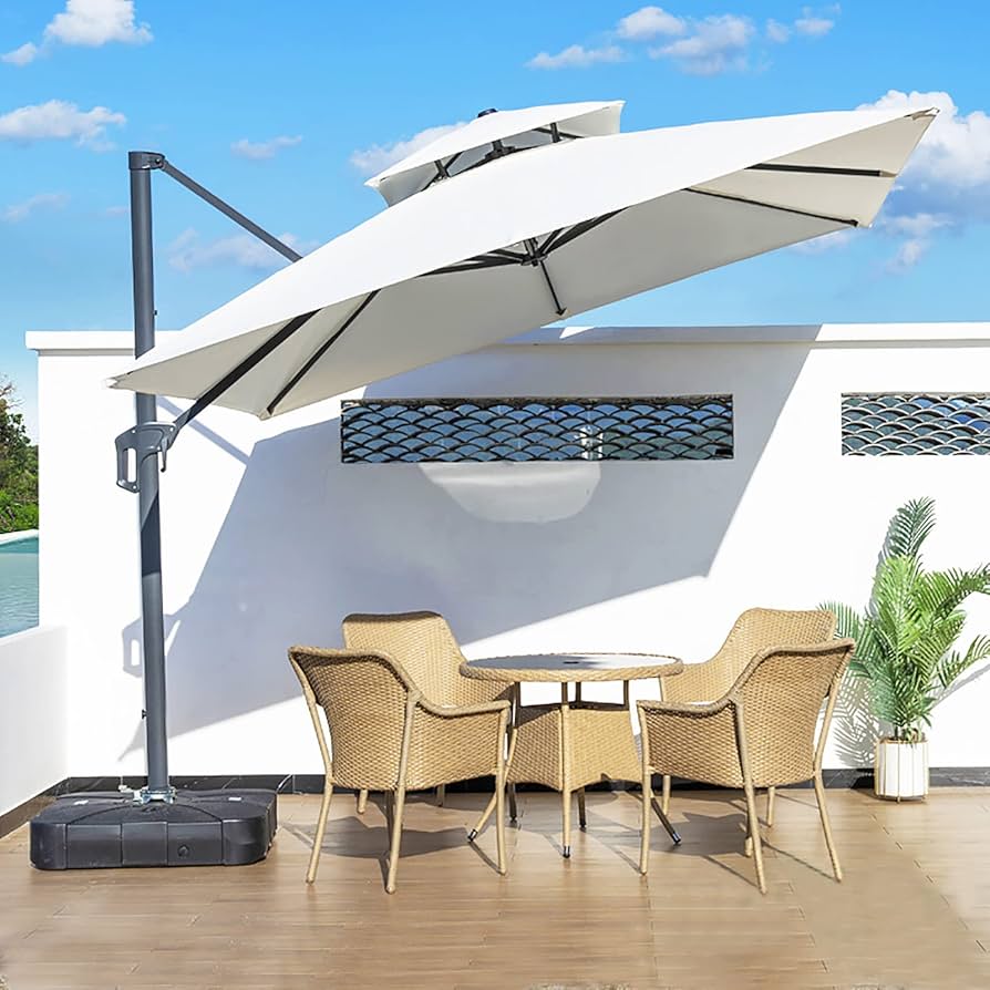 Amazon.co.jp: ViCoopZim ガーデンパラソル 大型 パラソル 風に強い