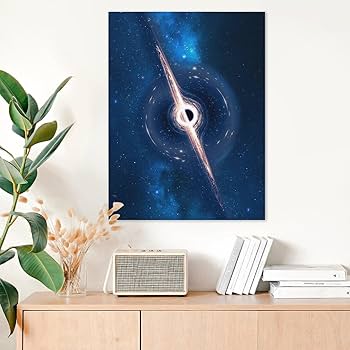 Amazon.co.jp: 絵画 宇宙のブラックホールインテリア 絵画 未来的な