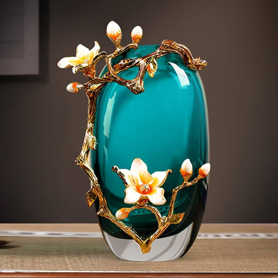 Amazon.co.jp: 花瓶 置物 クリスタル ガラス 風水 財運 金運アップ