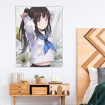 Amazon.co.jp: タペストリー 可愛い アニメ柄 氷菓 千反田える 壁