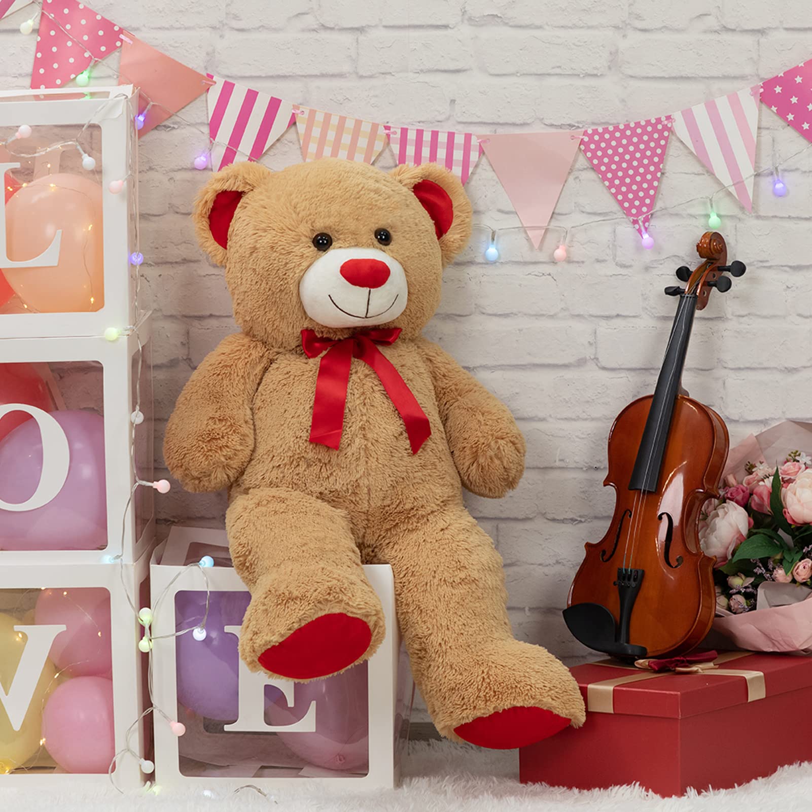 Amazon.co.jp: WENMOTDY ビッグテディベアぬいぐるみ 巨大テディベア