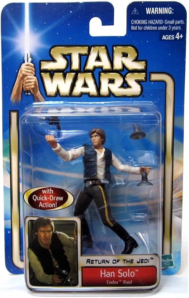 Amazon.com: Star Wars Return of The Jedi Figure: Han Solo Endor