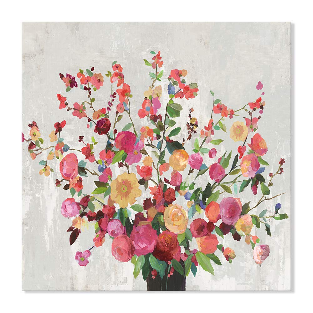 Amazon｜7CANVAS アートパネル花 現代 花 風景画 多彩な花 キャンバス