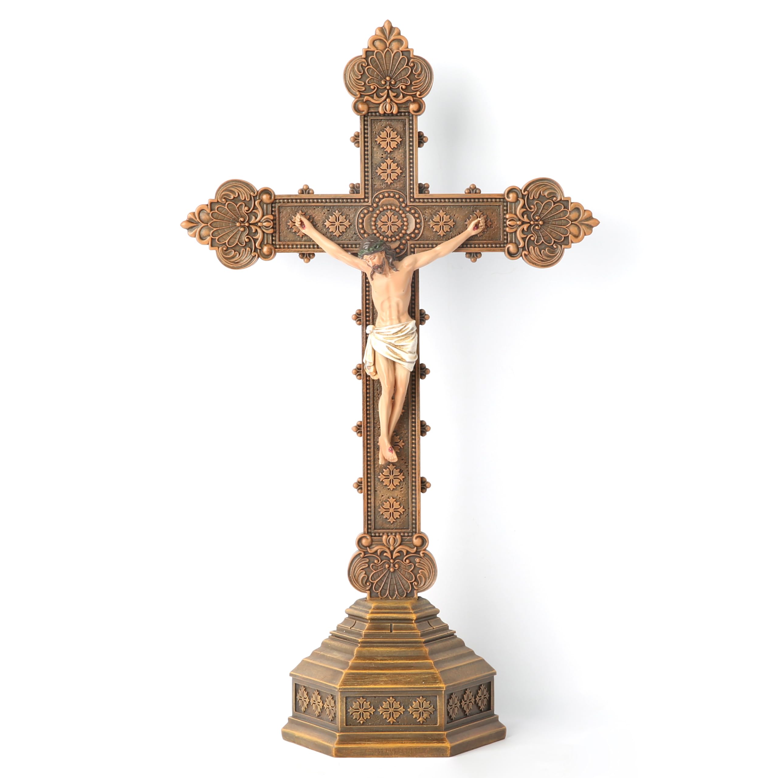 Amazon.co.jp: BCカトリック十字架 立っている十字架、祭壇用卓上