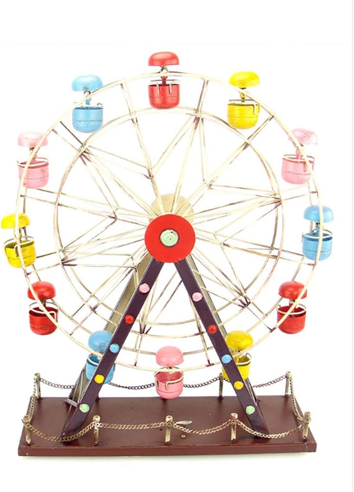 置物 カラフルな観覧車 アンティーク調 ビンテージ風雑貨 回転可能