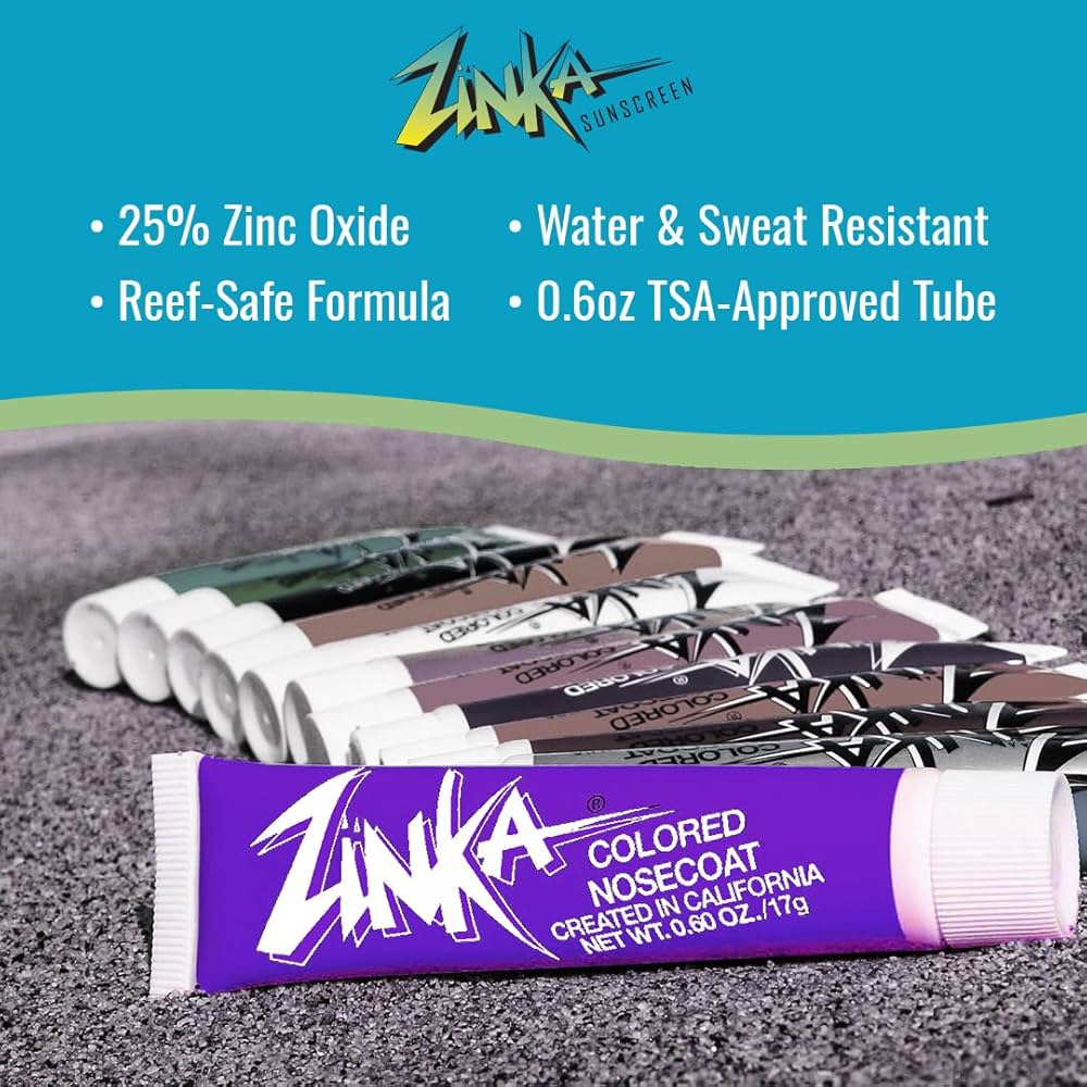 Amazon.com: Zinka Colored Zinc Oxide Sunblock – High Zinc Formula