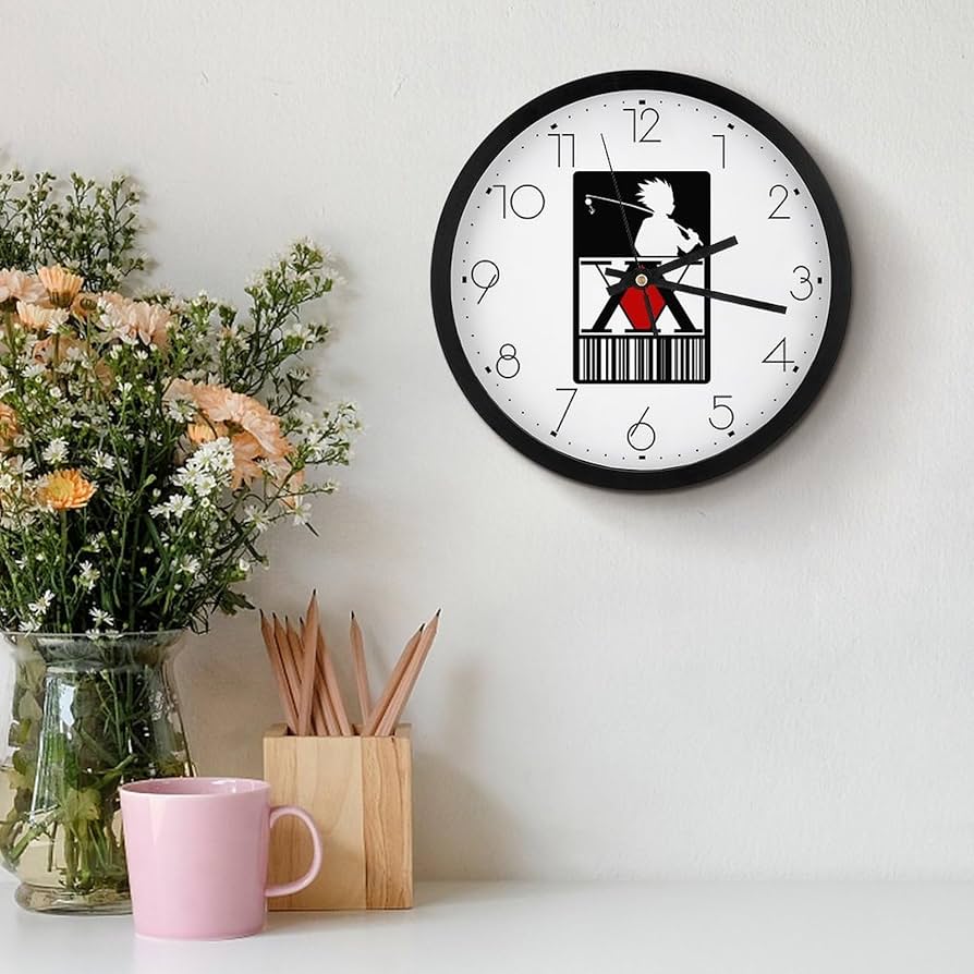 Amazon.co.jp: 掛け時計 ハンターハンター キルア 時計 置き時計