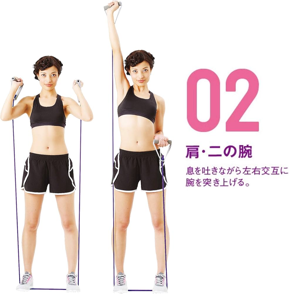 Amazon.co.jp: La-VIE(ラヴィ)フィットネスチューブ ハード ハンドル