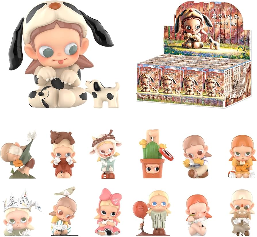Amazon.co.jp: POP MART Zsiga Let It Be シリーズフィギュア、Zsiga