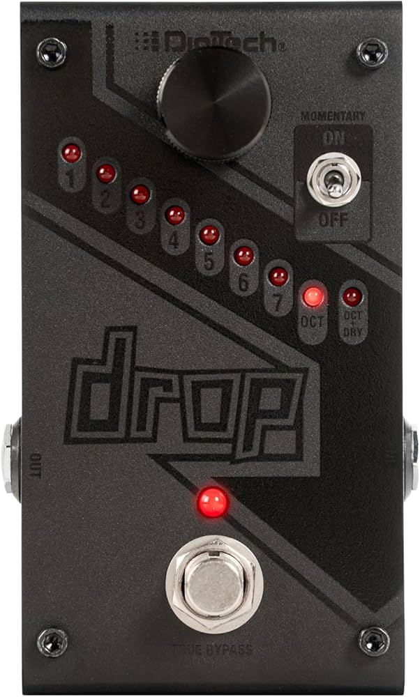 Digitech DROPBK The Drop Polyphonic Drop Tune Pedal - Black