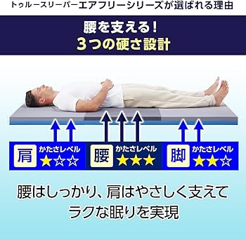Amazon｜【公式】トゥルースリーパー エアフリー 三つ折りタイプ