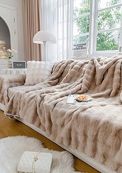 Amazon｜マルチカバー 冬用 ふわふわ ソファーカバー 長方形 大判