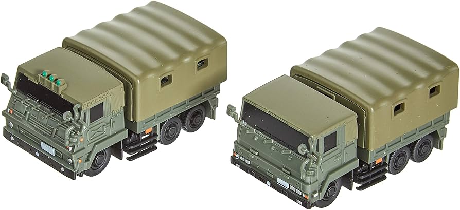 Amazon | miniQ 陸上自衛隊 3トン半トラック新旧セット (73式大型