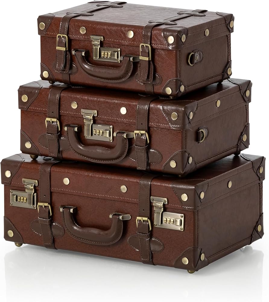 Amazon | [COTRUNKAGE] トランクケース アンティーク風 レトロ