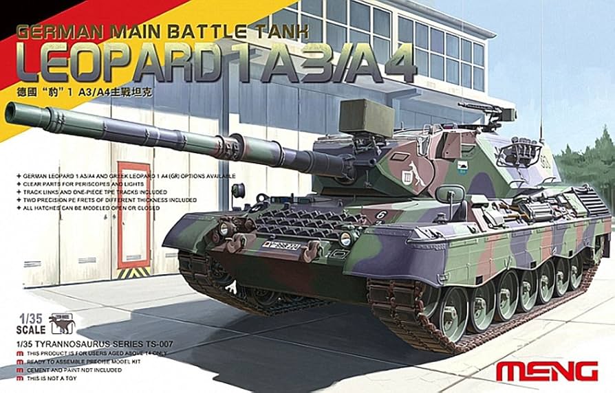 Amazon.com: Meng Leopard 1A3/A4 Main Battle Tank Building Kit