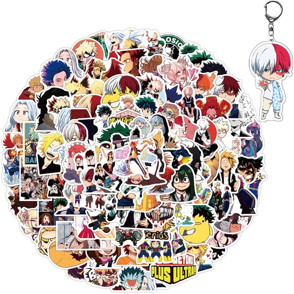 Amazon.co.jp: 僕のヒーローアカデミア ステッカー シール 100枚