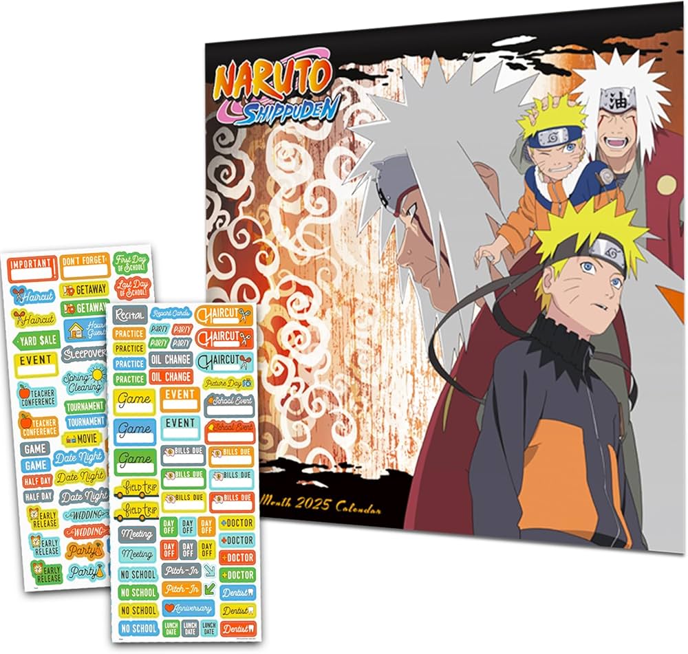 Amazon.co.jp: NARUTO-ナルト-カレンダー 2025年 デラックス NARUTO