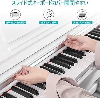 Amazon | ZHRUNS 電子ピアノ 88鍵盤 ハンマーアクション鍵盤 ピアノ
