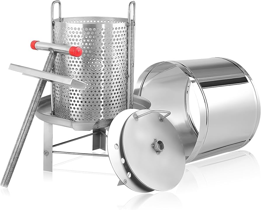 Amazon | CGOLDENWALL 蜂蜜 分離器 蜂蜜圧搾機 10L 手動 304ステンレス