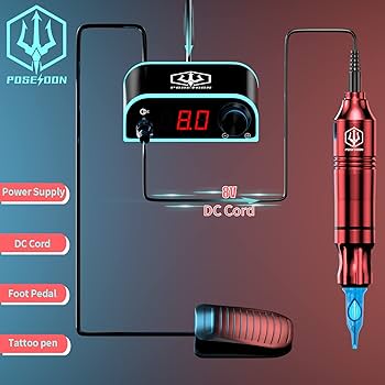 Amazon | POSEIDON ロータリータトゥーペンキット 初心者用 タトゥー