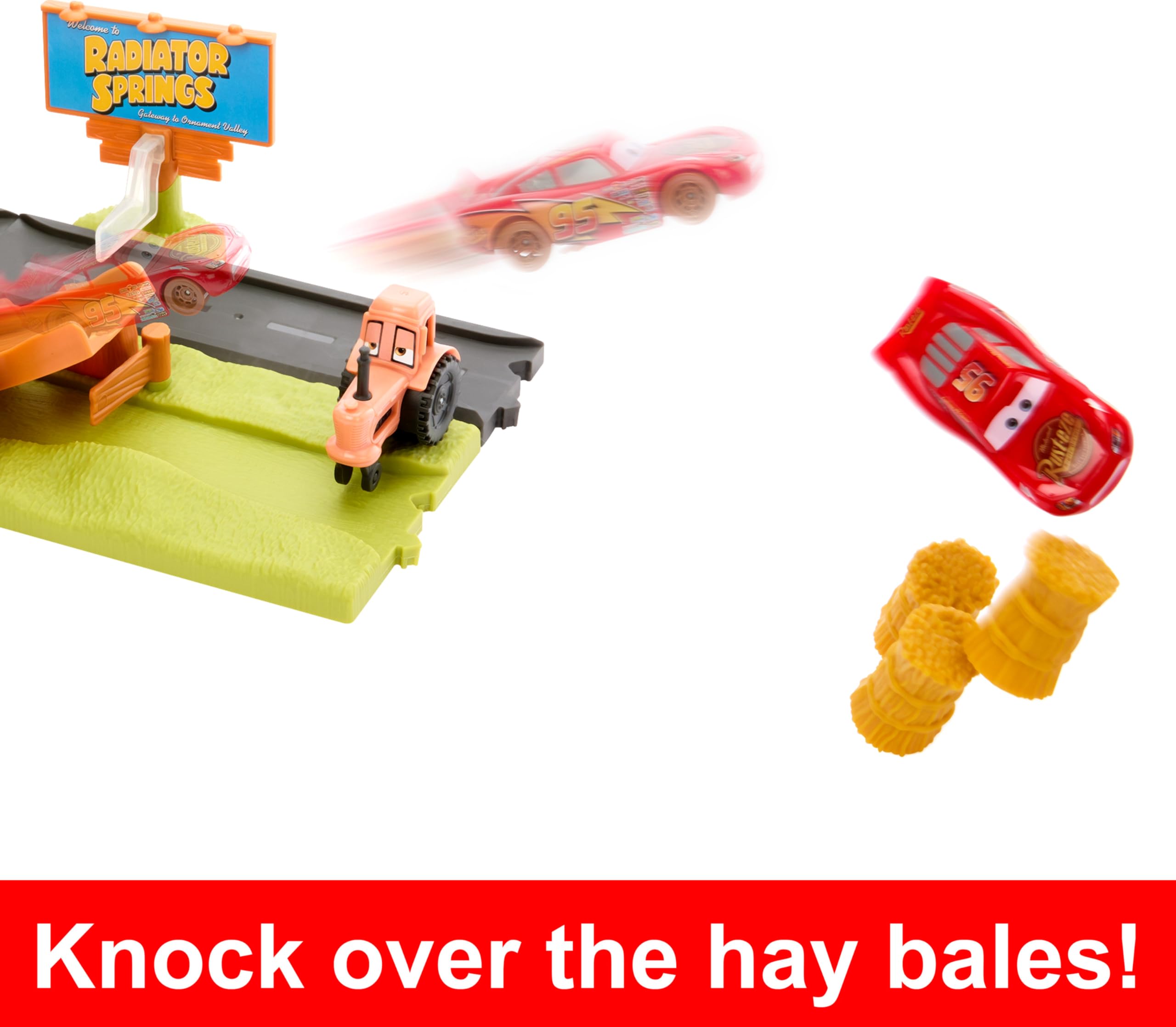 Disney Pixar Cars Frank Escape & Stunt Race Playset : Amazon.sg: Toys