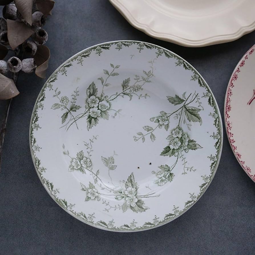 Amazon | フランス アンティークプレート サンタマン rosette ロゼット